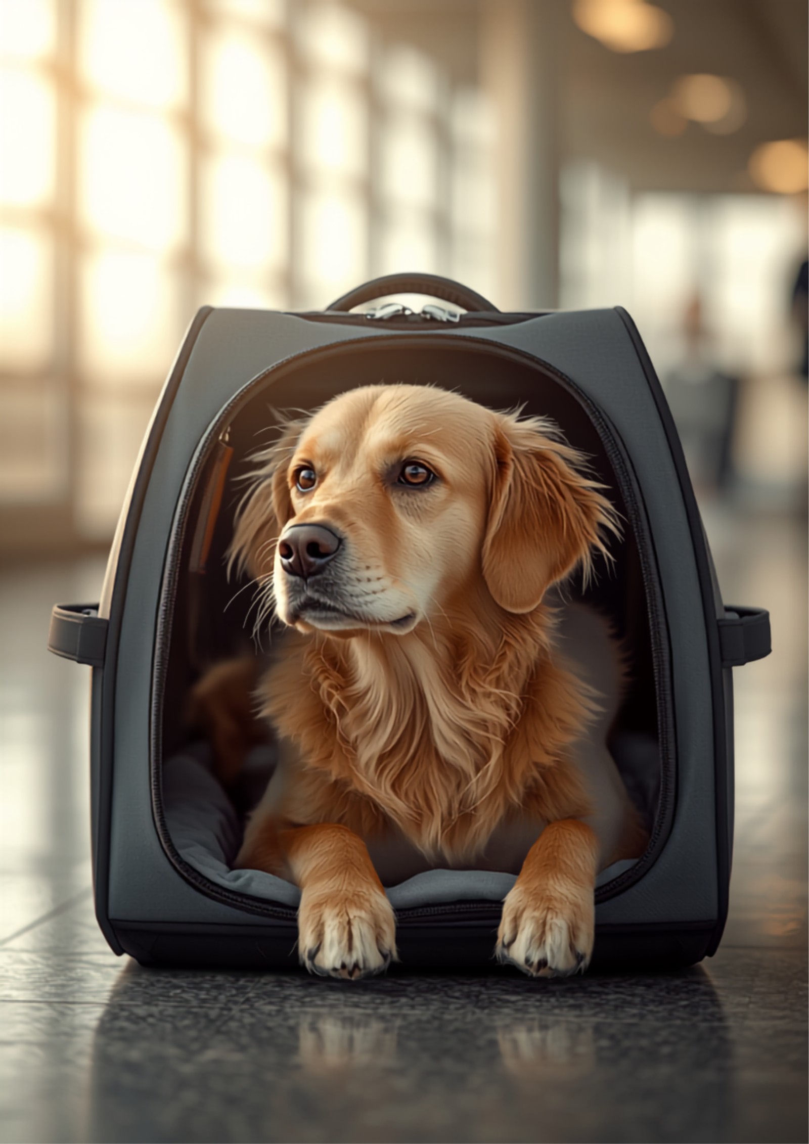 A pet prepared for international travel with PetTransPRO Philippines